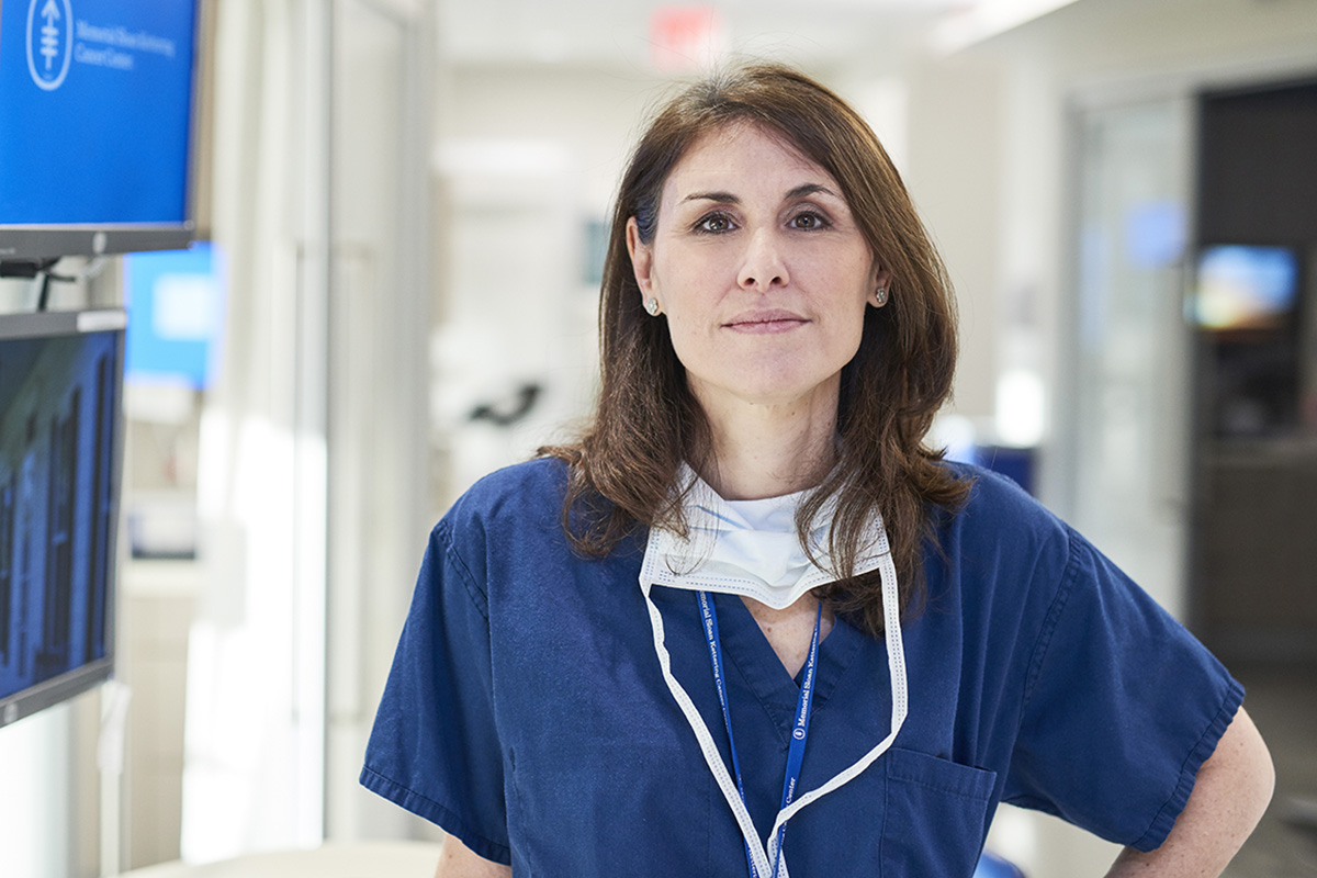 Memorial Sloan Kettering breast surgeon Laurie Kirstein at the Josie Robertson Surgery Center