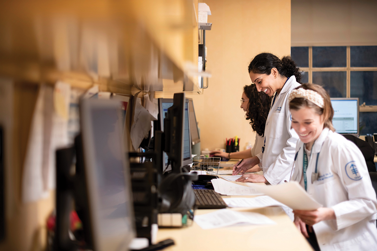 MSK medical oncologist Vikky Makker and physician assistant Elizabeth Butler