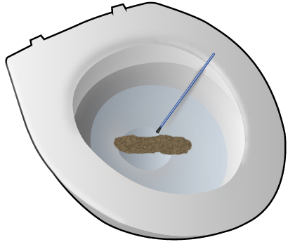 Figure 2. Brush the surface of your stool