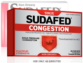 Figure 1. Pseudoephedrine HCl (Sudafed)