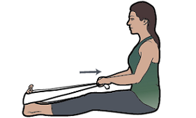 Figure 8. Seated calf stretch